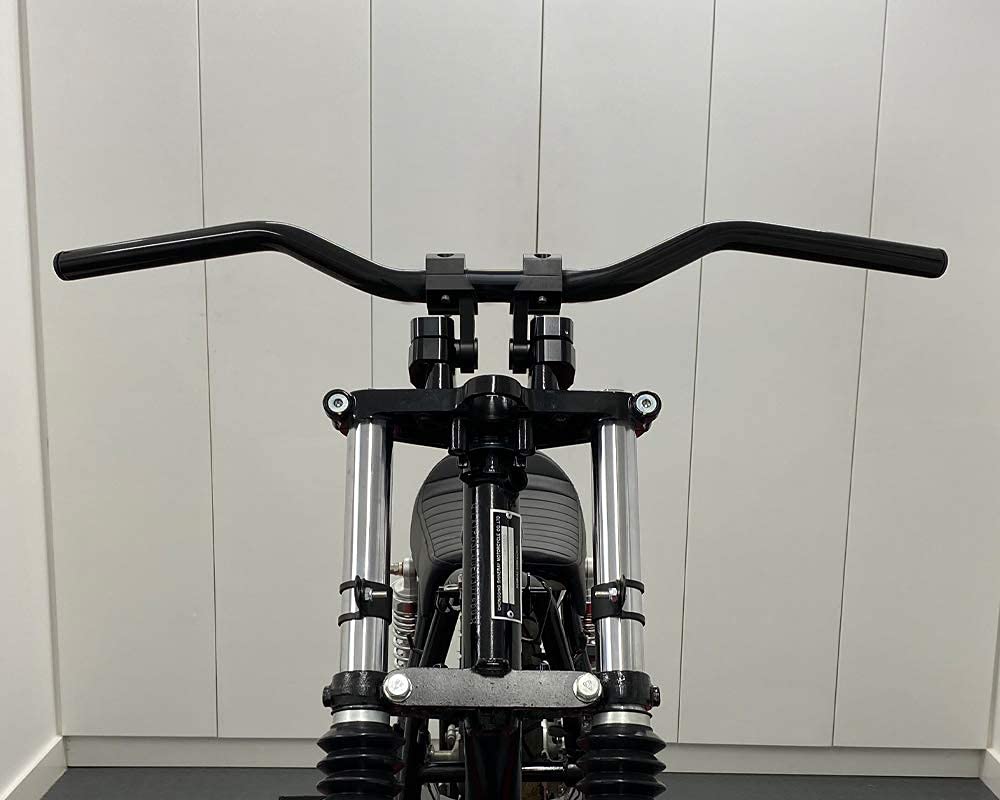 Guidon Moto 25mm pour Roadster | Longueur 75cm adaptable pour Triumph Bonneville Speed Street Twin et compatible avec Harley Davidson Sportster (certaines modeles)