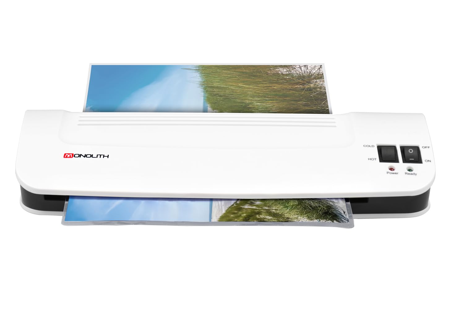 monolith - Laminiergerät für DIN A4 Formate | Laminierer mit 2 Heizrollen, Heißlamination und schneller Vorheizzeit