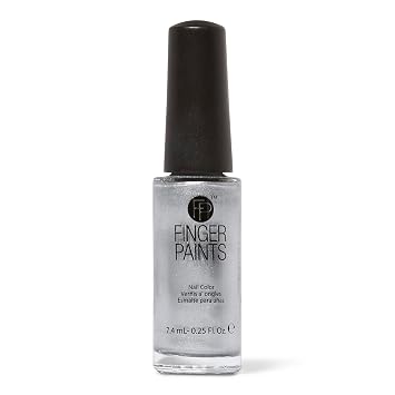 FingerPaints Silver Seascape Striping Polish, Silver Nail Art Polish, .25 Fl Oz