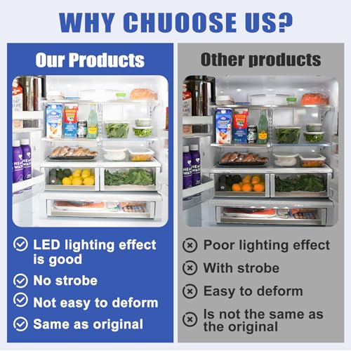 Image of W11043011 Refrigerator Bulb Replacement - for Kenmore, Maytag and Compatible - LED 40W Equivalent, Cool White 6000K, Easy Installation (1 Piece Set) (W11043011)