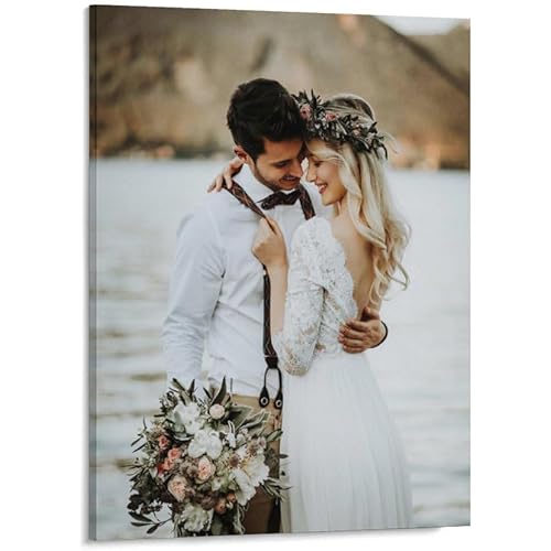 Canvas Prints with Your Photos for Framed Canvas Wall Art With Bedroom, Living Room, Wedding Baby Pet Family Picture (Frame) (8"x12")