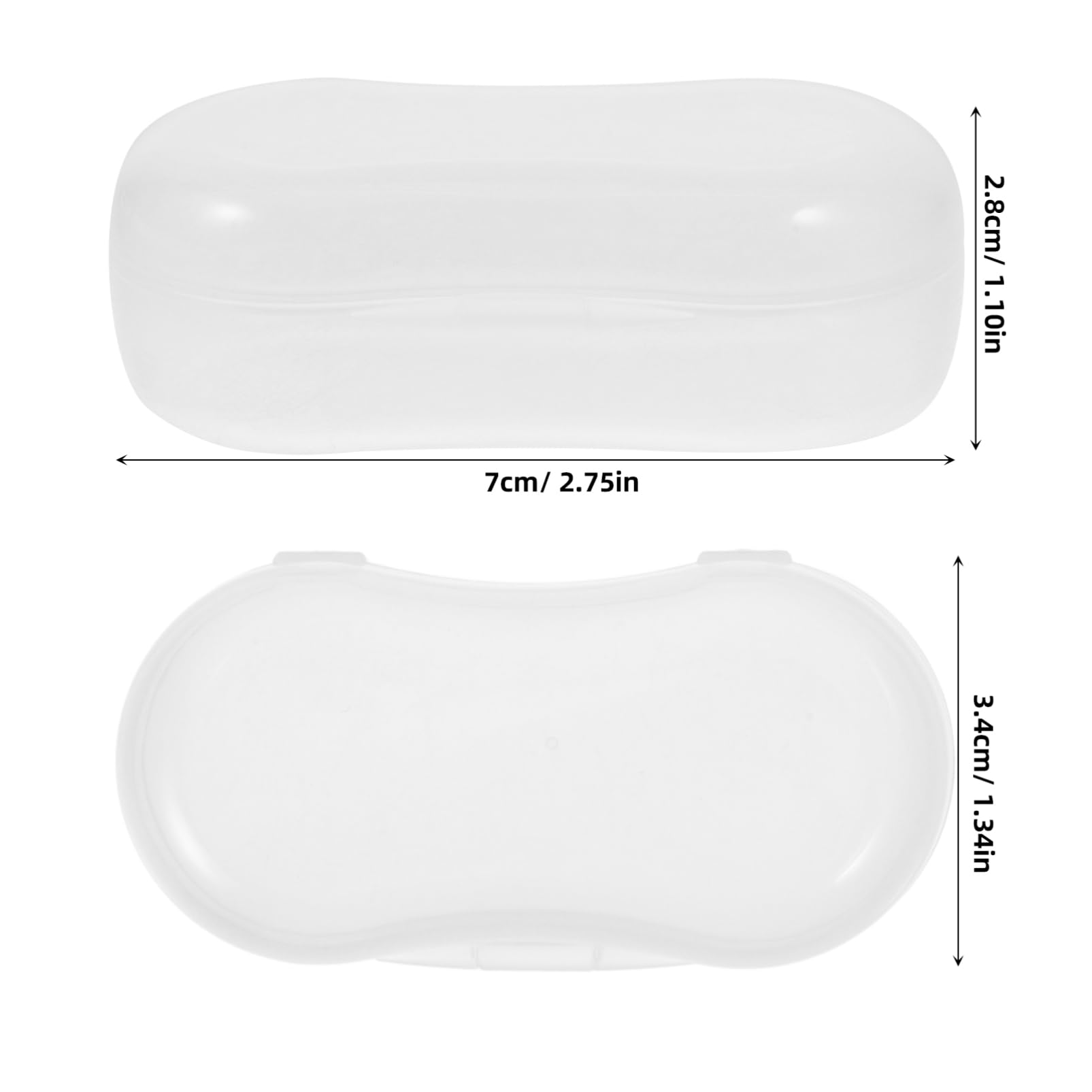 Cabilock Pet Finger Cuff Toothbrush 20pcs Dog Toothbrush Set Storage Box Cover Lightweight Compact Tooth Finger Wipes Box for Dogs