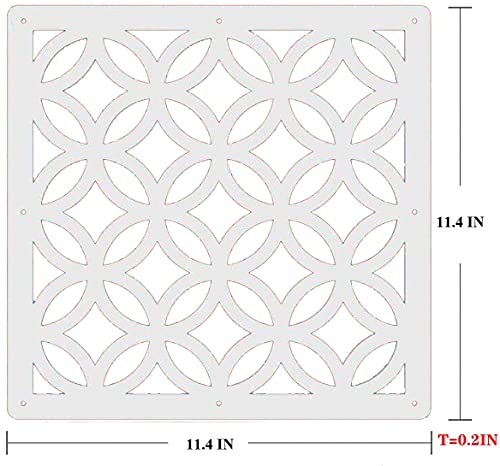 Lchen Hanging Room Divider Panel,Wood-Plastic Panel Screen 10 Pieces 0.2In Thick White Panels For Living Room Bedroom Home Office Decoration(Hy-S-10Panels) #TOP3