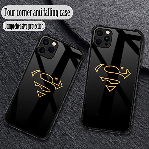 Tnxee Iphone 12/12 Pro Case,Superhero Iphone 12/12 Pro Cases For Boy/Men,Fashoin Design Four Corners Shock Absorption Non-Slip Stripe Soft Tpu Bumper Frame Case For Iphone 12/12 Pro 6.1 Inch #TOP1