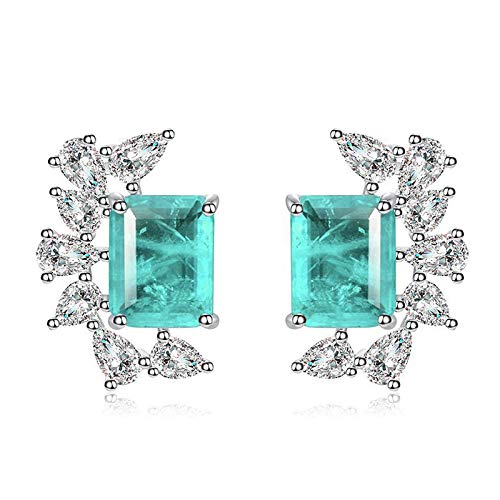 Bijoux en argent solide Paraïba tourmaline d'une brillance exceptionnelle