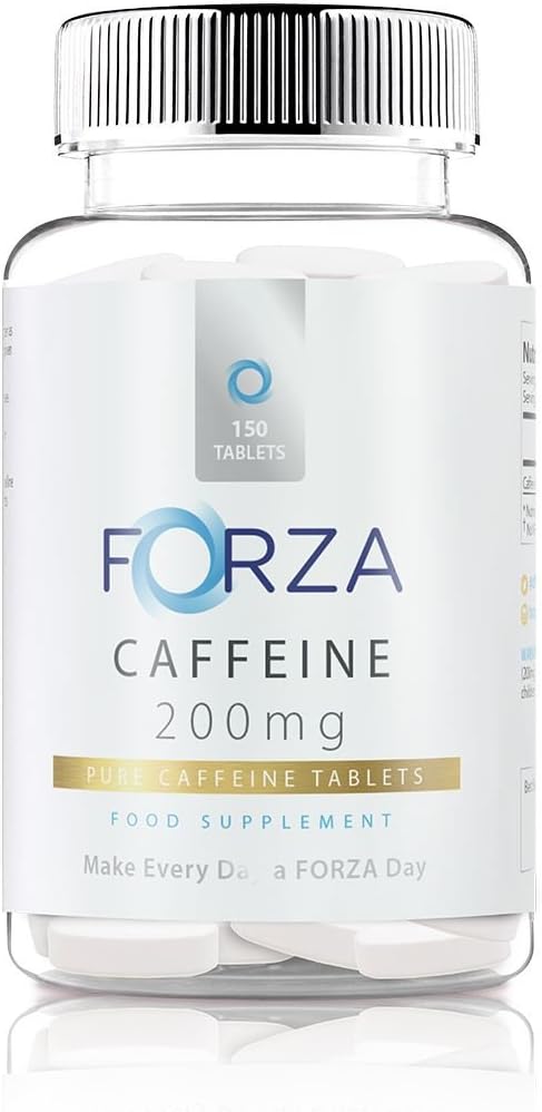 Forza Caffeine Tablets - Pure Caffeine Energy Tablets - Strong Caffeine Pills for Energy Boost & Alertness - 150 Tablets