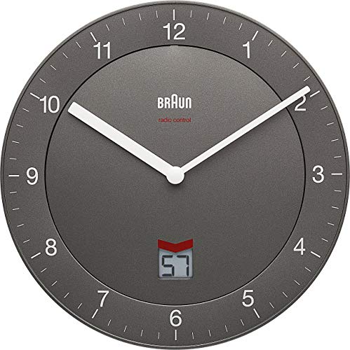 Preisvergleich Produktbild Braun Wanduhr, Grau