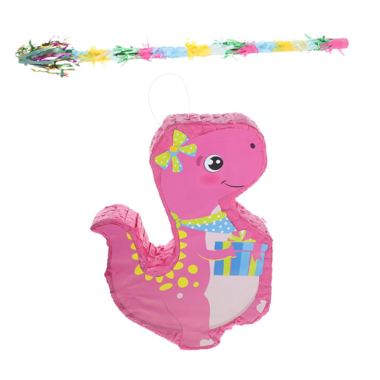 Pinata Dinosauro Carta per Festa Gioco Col Bastone