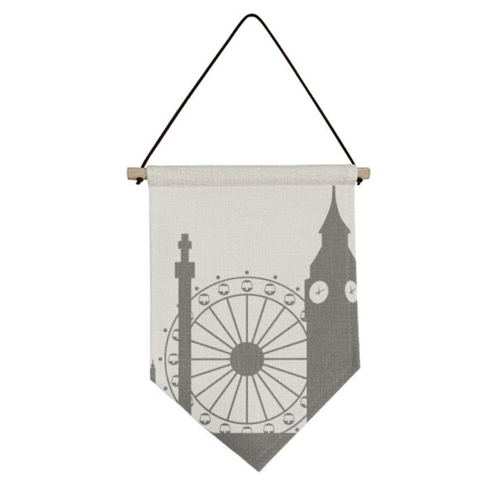 Drapeau de Londres Tower Bridge en toile pour habiller un mur vide facilement