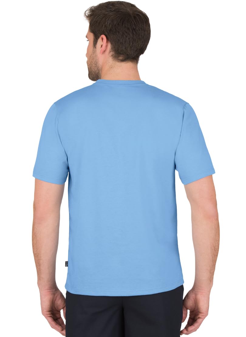 Trigema Unisex T-Shirt Blue Blau (horizont 042) Small - Image 3