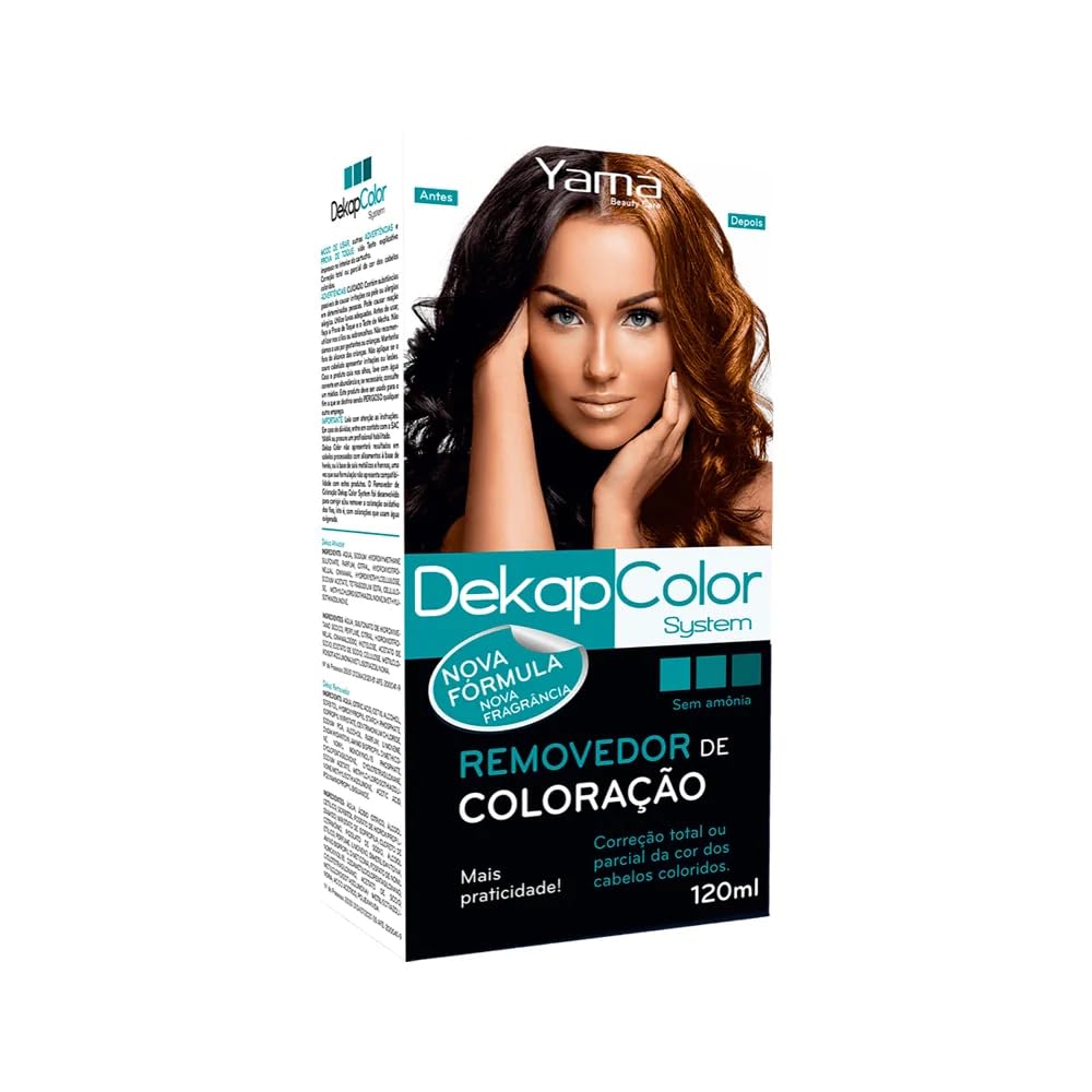 Removedor de coloração Dekap Color Yamá Ativador + Removedor - 2x60ml