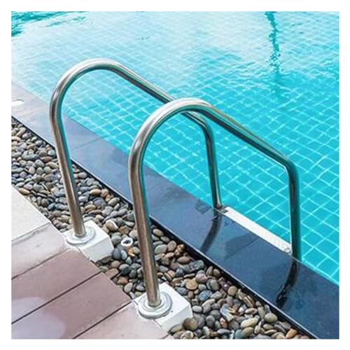 Escalera para piscina de acero inoxidable de 3 peldaños miniatura 1
