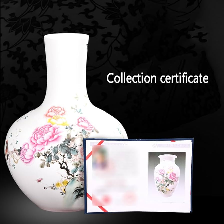 景徳鎮陶器花瓶装飾品 Amazon.co.jp: 景徳鎮の青と白の磁器の花瓶 陶器と磁器の花瓶