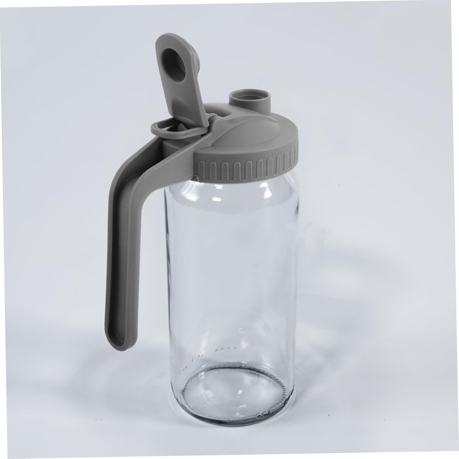 Wide Mouth Jar Lid with Handle Reusable Mason Jar Lid Replacement for Cold Water Pitcher Pour Spout Cover for Iced Tea Lemonade Daily Storage 5.90 X 5.51 X 3.54 in image 5