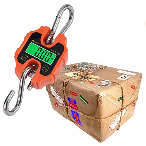 Mougerk Digital Hanging Scales Portable Heavy Duty Crane Scale 250 Kg 500 Lb 2 Aaa Batteries(Not Included) #TOP6
