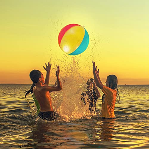 Luz inflable de bola de playa LED EMUKOEP impermeable IP68 con mando a distancia para piscina 3