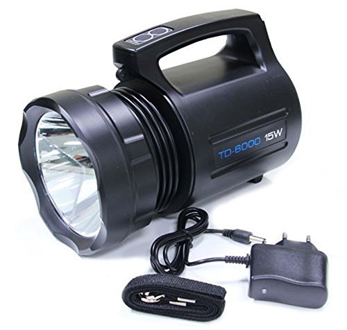 ZIGLY Rechargeable Searchlight TD-6000-15W-T6 Black (B07CH18NCB) Amazon Price History, Amazon Price Tracker