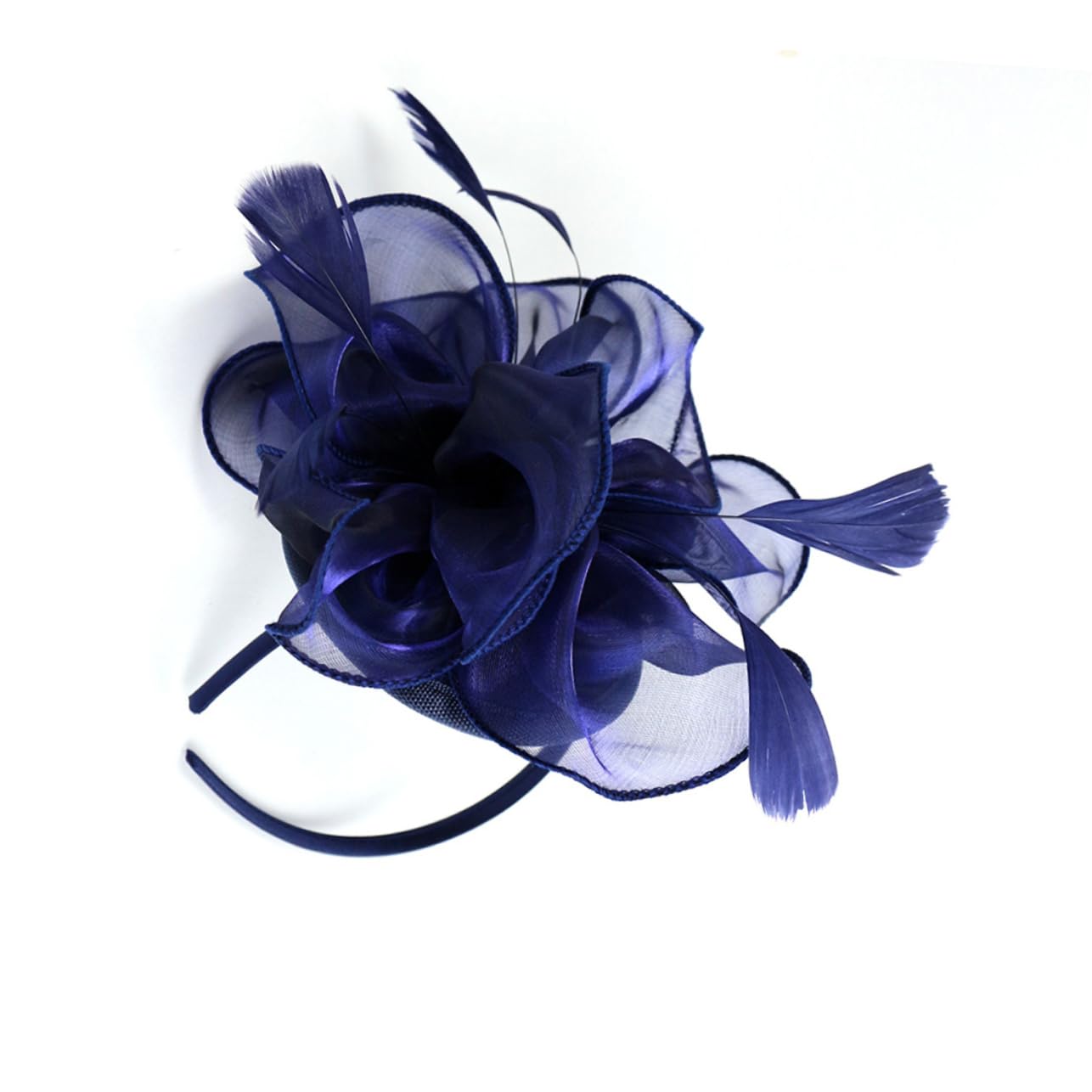 FRCOLOR 3pezzi Fascinator Elegante Organza Con Piume Per Matrimonio e Occasioni Speciali Accessorio Per Donne e Ragazze
