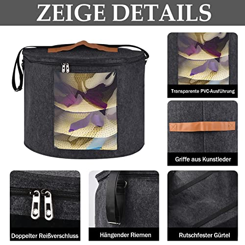 Hutschachtel Bojuzhi 43 cm x 36 cm mit Deckel und Tragegriff
