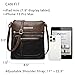 Dasein Crossbody Purse for Women Vegan Leather Shoulder Handbags Messenger Bags with Multi Zipper Pockets (Black)
