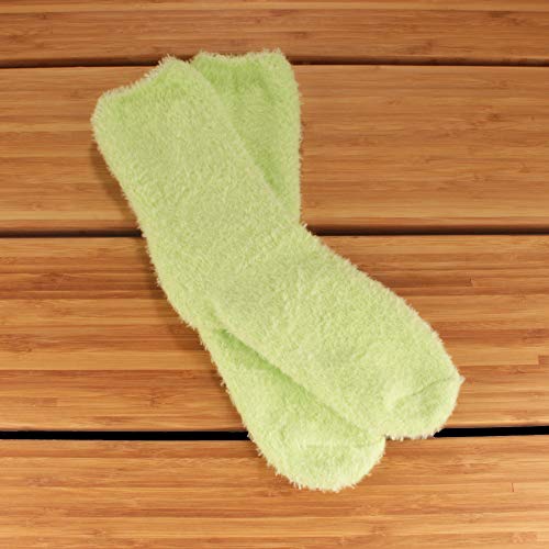 Image of BambooMN Women's Fuzzy Soft Colored Socks