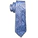 Barry.Wang Paisley Tie Fashion Set Hanky Cufflinks Neckties for Men Woven Silk