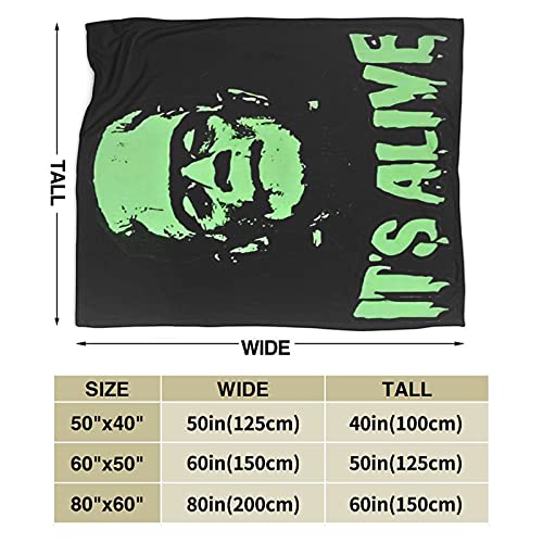 Mioolkt Frankenstein Blanket Throw Blankets Ultra Soft Flannel Lightweight Throws For Couch, Bed thumb #1