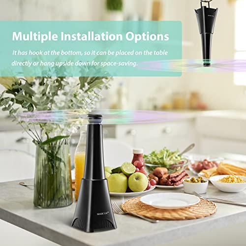 Magic Cat Fly Fans For Tables, 2000Mah Rechargeable Fly Repellent For Outdoor Indoor Tables, Portable Fly Deterrent Fan With Holographic Blades, Fly Fan For Kitchen Restaurant Party Picnic (2 Pack) #TOP4