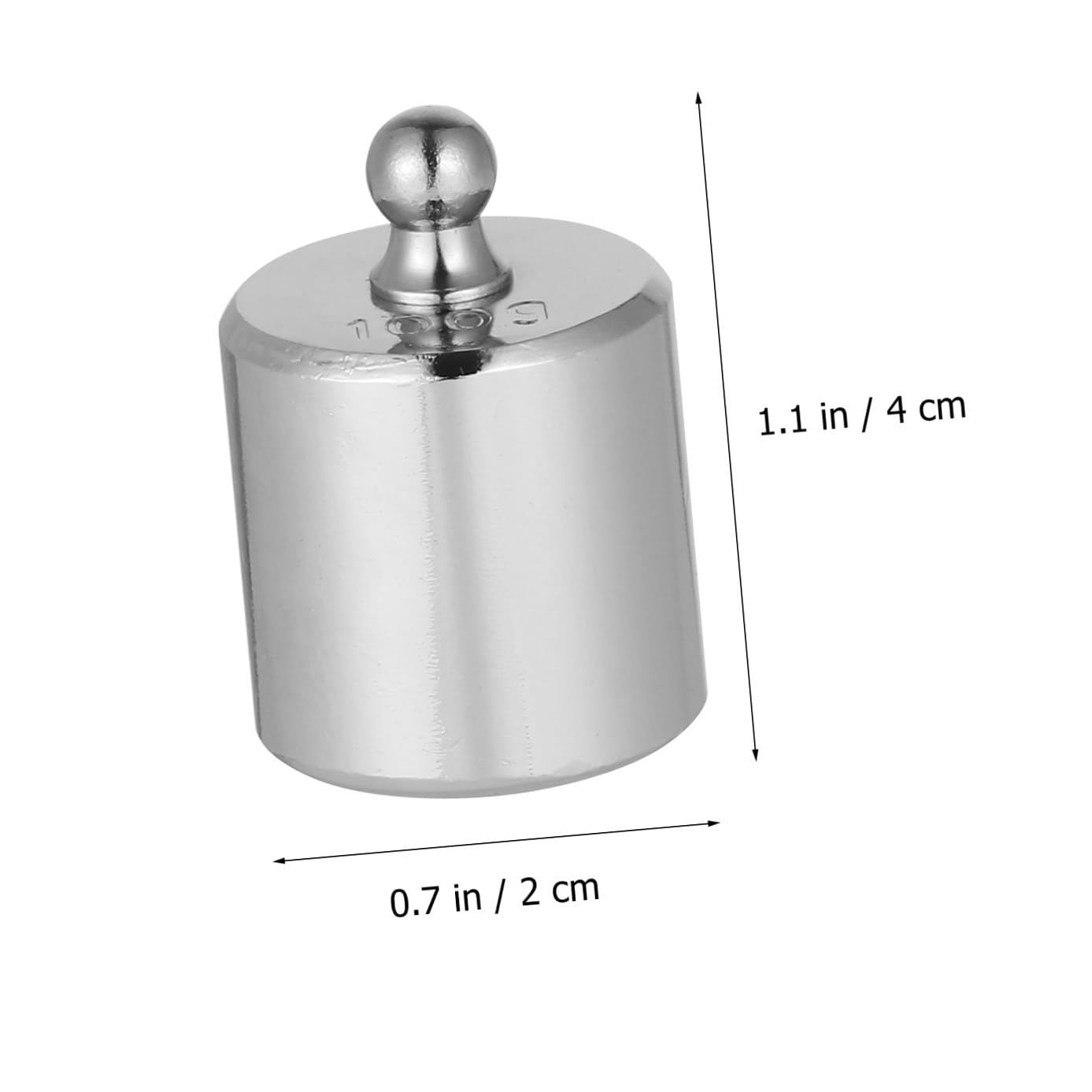 3 piezas Pesas de Calibración Cromadas para Básculas Electrónicas Peso de Acero Preciso para Laboratorio y Uso Educativo Resistente la Corrosión