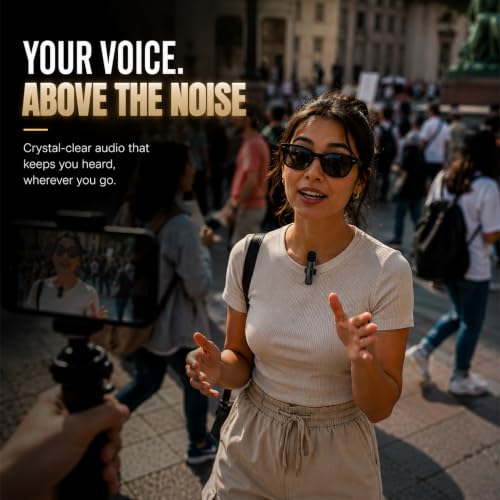 Image of AILKIN K9 Wireless Lavalier Microphone for Type-C, Dual Mic Mini Clip-On Mic, Plug & Play Wireless Microphone for YouTube, Vlogging, Interview, Live Streaming & Online Classes