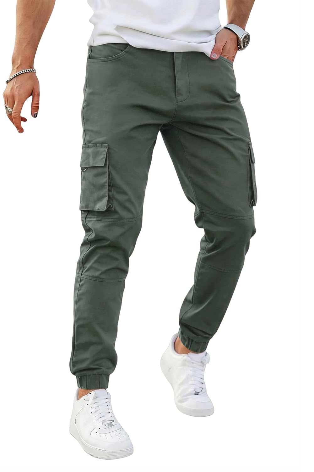 GINGTTO Mens Cargo Jogger