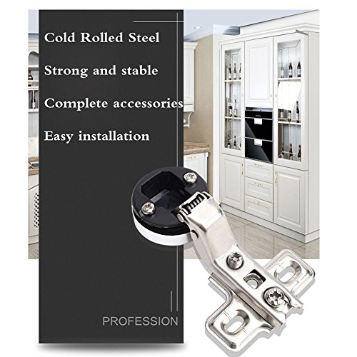 26Mm Hole Soft Close Hinge For Cabinet Glass Door Glass Door Hinges For Cabinets (4Pcs, Insert) #TOP2