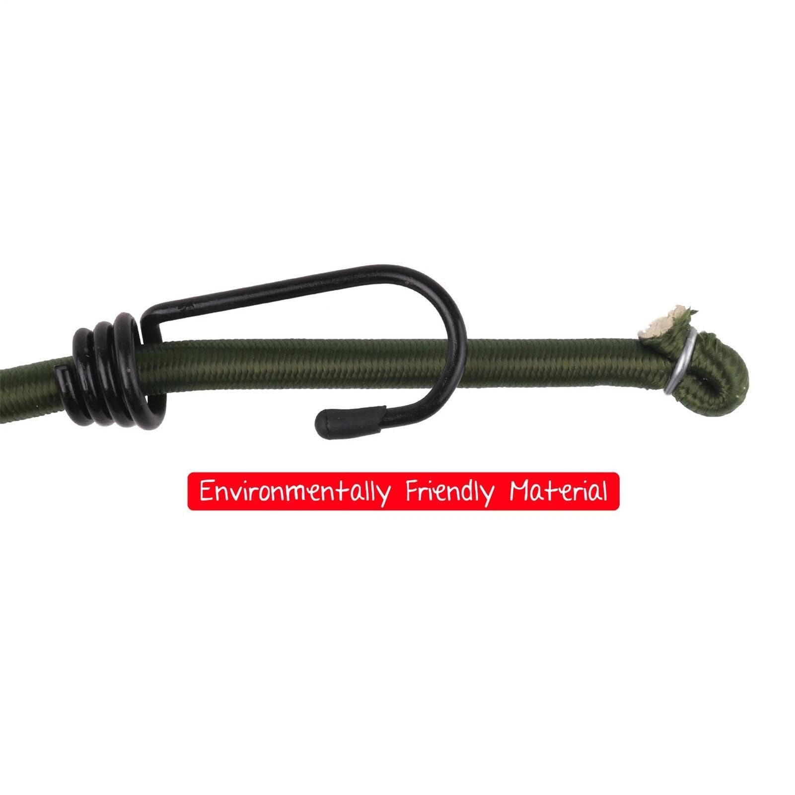 Corde bungee con ganci 10 Pezzi di Legature Elastiche per Camion | 100cm corde bungy con ganci resistenti Per Viaggio Automobile Furgone Barca Kayak Autocarro Sci Attraccaggio Bicicletta