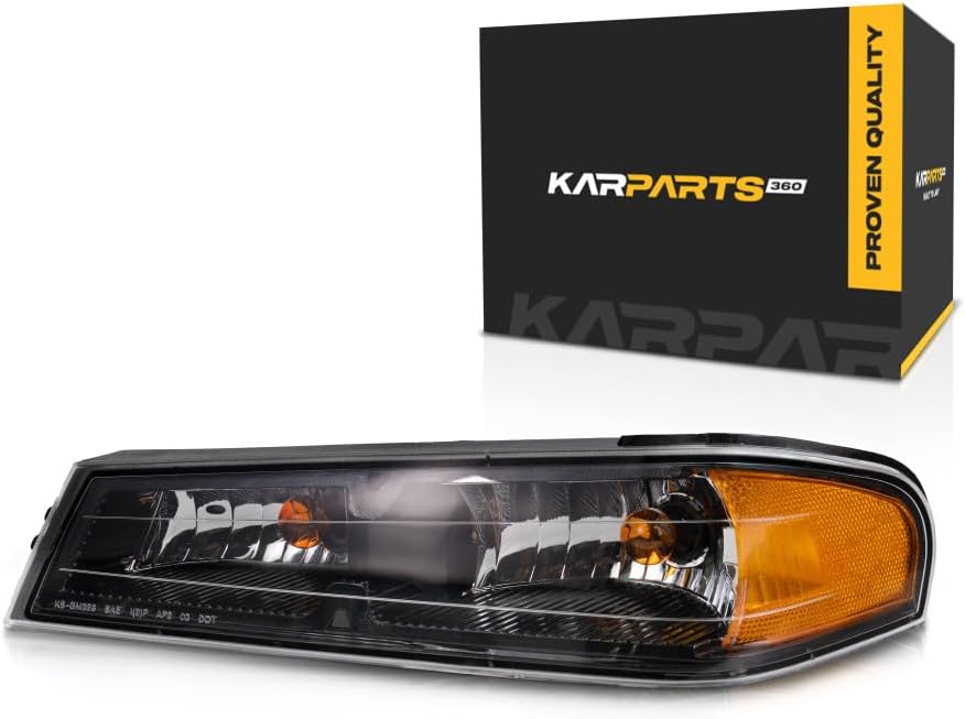 CarLights360: For GMC Canyon Turn Signal/Parking Light Assembly 2004-2012 Driver Side | w/Bulbs | DOT Certified | GM2520189