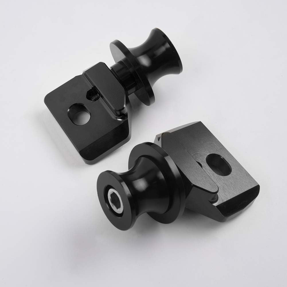 Motorcycle Rack Swingarm Spools Slider Stands Swing Arm Parking Compatible for CB650R CBR650R 19-25 CB650F CBR650F 14-19 Chain Adjuster Block (Black)