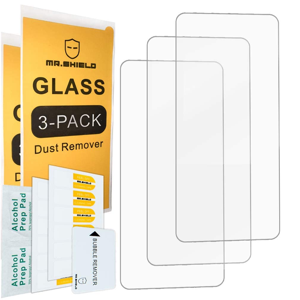 Mr.Shield [3-Pack] Designed For Google Pixel 5a [Tempered Glass] [Japan Glass with 9H Hardness] Screen Protector with Lifetime Replacement