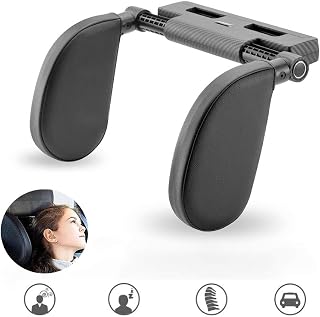 Car Seat Headrest Pillow, GEHARTY Car Neck Support Protection Cervical Spine Width and Height Adjustable Telescopic Version on Both Sides Car Side Pillow for Adults and Kids