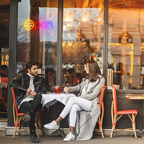 Led Open Signs For Business - Bright Color Combos Electric Neon Open Sign For Restaurants, Retail Shops, Bar, Salon – Window Storefronts. Unique Design For First Impressions （15.4 X 7 Inch/5V） #TOP3