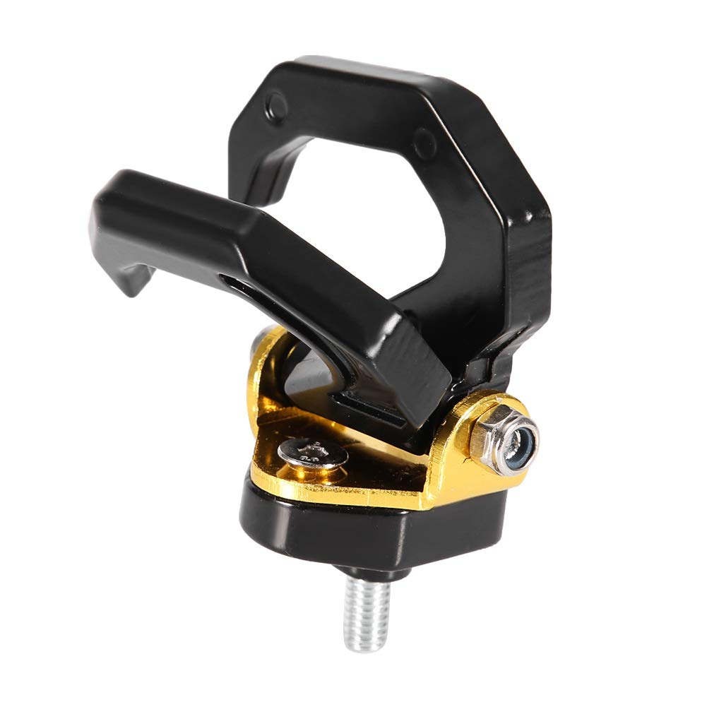 Motorcycle Hook, Adjustable Aluminium Alloy Double Support Hook with Single and Double Support Universal Design for Helmets Bags Luggage