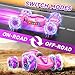Nicella Gesture Sensing RC Stunt Car, Remote Control Car 360° Rotating 4WD 2.4Ghz RC Cars Transform Hand Controlled Toys with Light & Music, Best Gifts for Girls Age 6-7 8-12