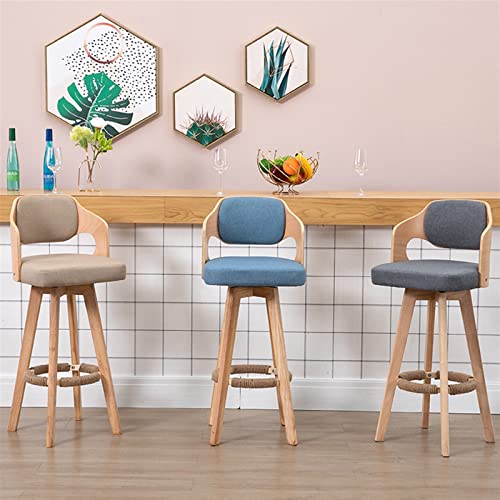 Chaise de bar confortable 76 cm au design épuré et moderne