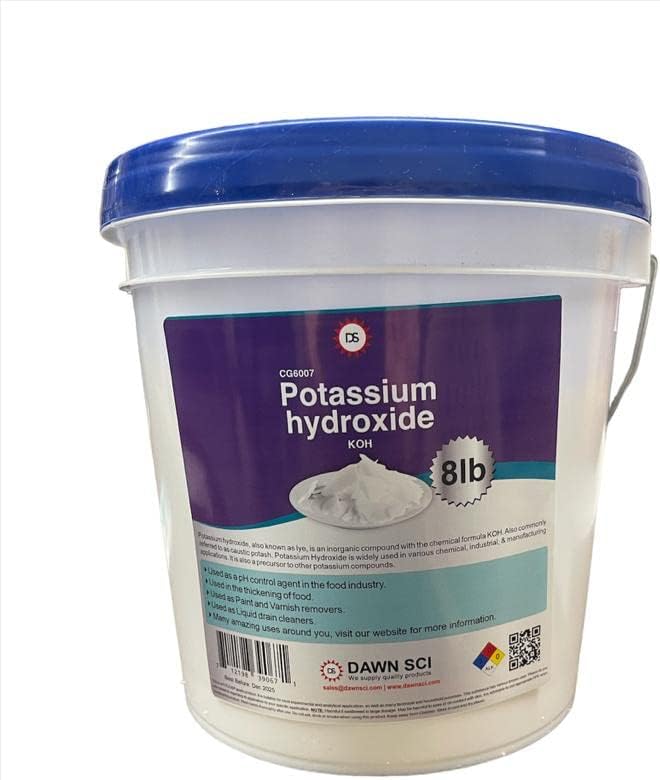 Potassium Hydroxide Flakes 8 LB/Caustic Potash Flakes