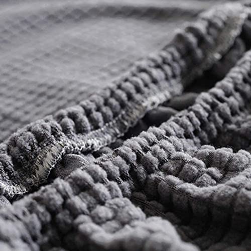 Soft Bed Head Cover - Full Wrap European Style Arc-Shaped Modern Wood Backrest Dustproof Protection Universal Stretch Fit C-160Cm(63Inch) #TOP3