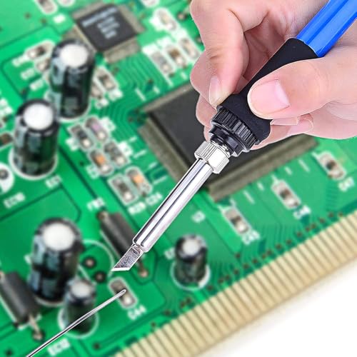 Image of 12PCS 900M Soldering Iron Tips with Storage Bag, 12 Different Style Replacement Soldering Tips for Most Precision Electronics Repair DIY Projects and Professional Use