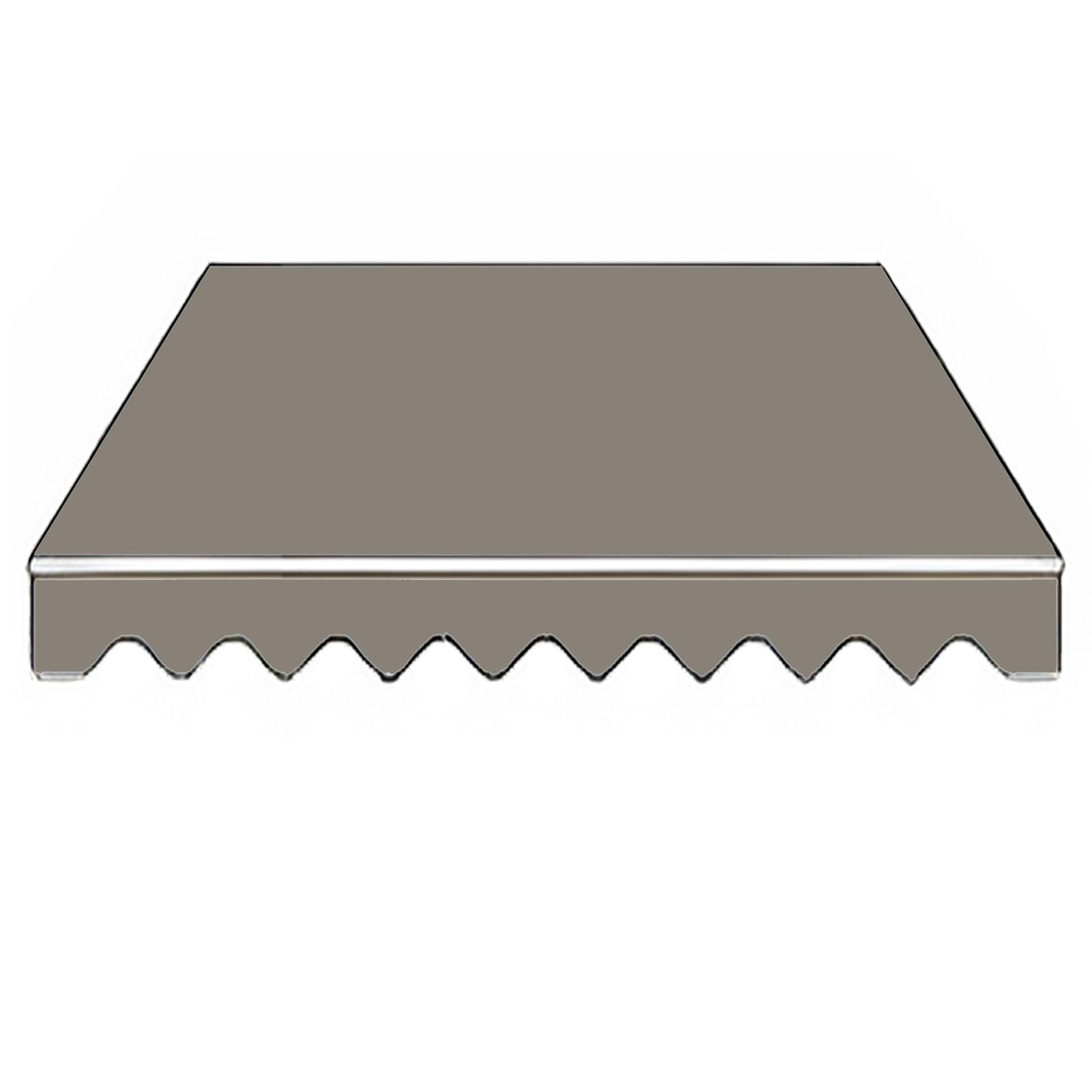 Jardín Lona de Repuesto Retráctil para Toldo con Cenefa, Toldo Impermeable de 200 250 300 350 400 450 500 cm para Puerta Ventana Mercado(Brown,400x300 cm)