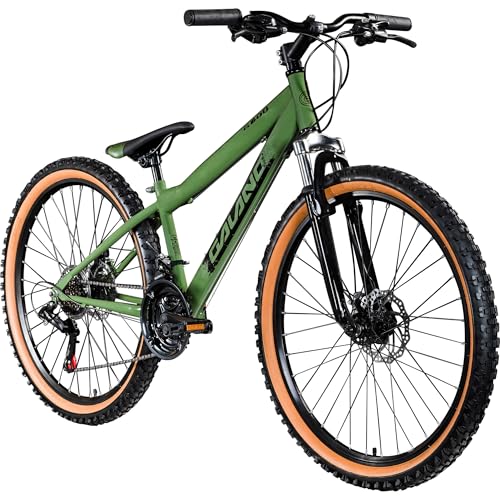 Galano G600 MTB Dirt Bike 26 Zoll für Erwachsene und Jugendliche ab 145 cm Mountainbike mit Federgabel Crossbike 18 Gang Kettenschaltung (Khaki, 33 cm) Galano G600 MTB Dirt Bike 26 Zoll für Erwachsene und Jugendliche ab 145 cm Mountainbike mit Federgabel Crossbike 18 Gang Kettenschaltung (Khaki, 33 cm)