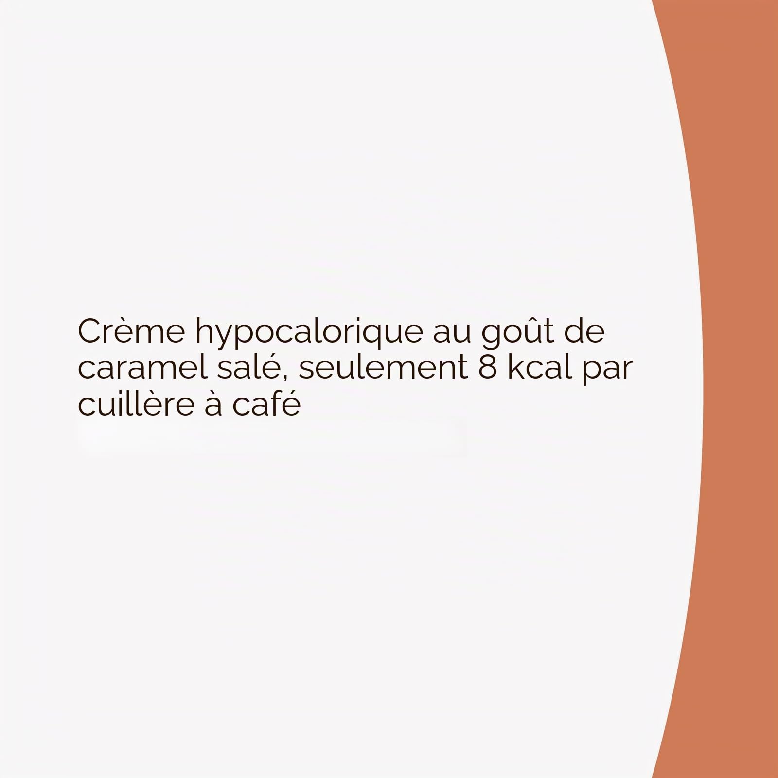 LOCCO Pâte à Tartiner Caramel Salé 8 Calories - 300g