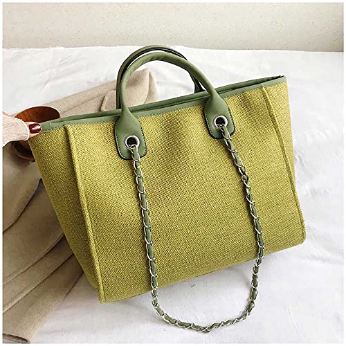 Bolso de hombro de lona para mujer, gran capacidad miniatura 2
