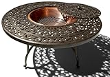 Strathwood St. Thomas Cast-Aluminum Fire Pit with Table