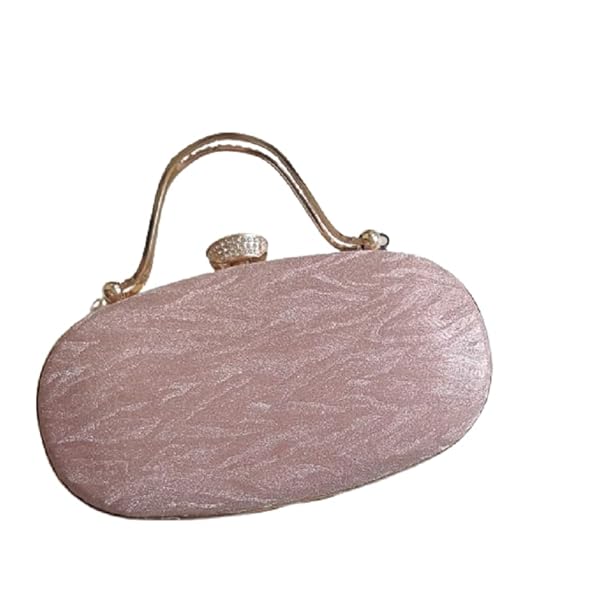 Keava Rose Gold Clutch Bag Purse For Women Girls Wedding Handbags Party Bridal Clutch - Image 3